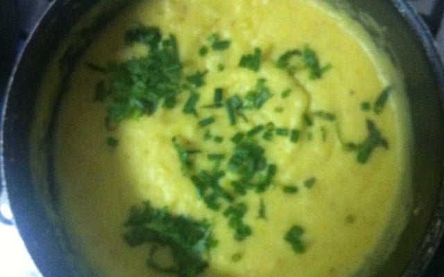 Purê de mandioquinha