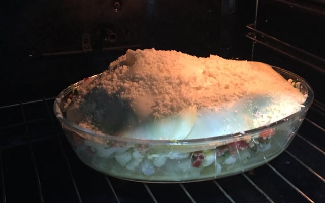 Couve-flor gratinada