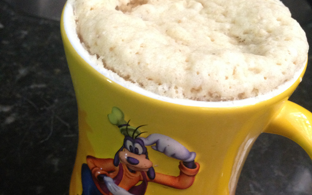 Bolo de caneca de aveia