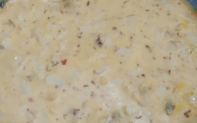 Filé ao molho branco com palmito