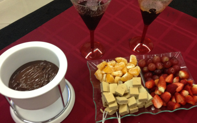 Fondue de chocolate fácil