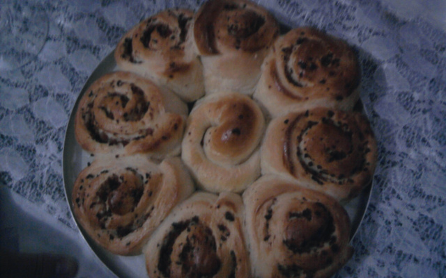 Pão de linguiça e cebola