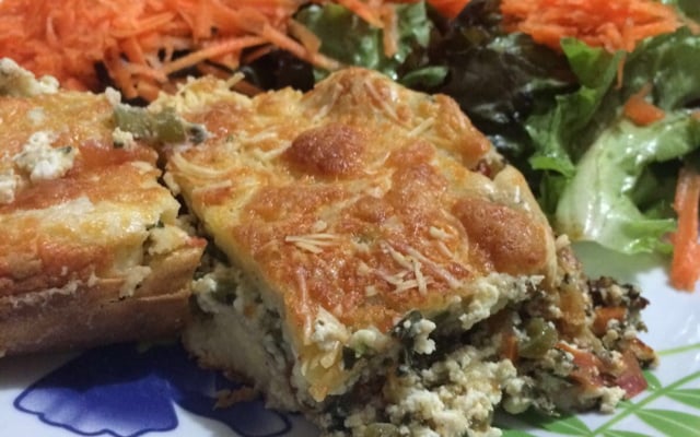 Deliciosa torta de espinafre e ricota
