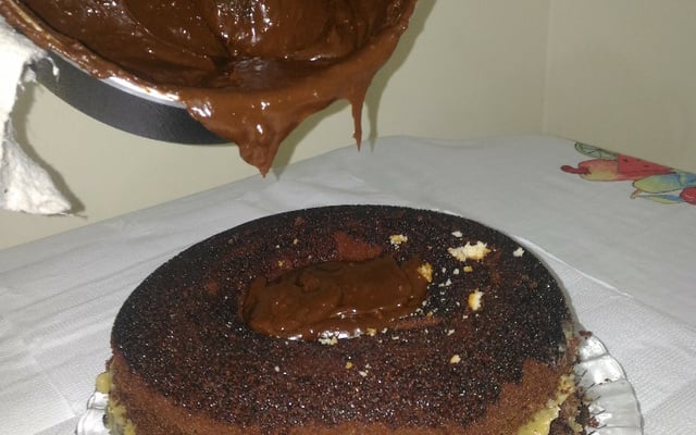 bolo vulcão de chocolate