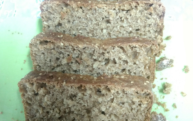 Pão 100% integral de liquidificador