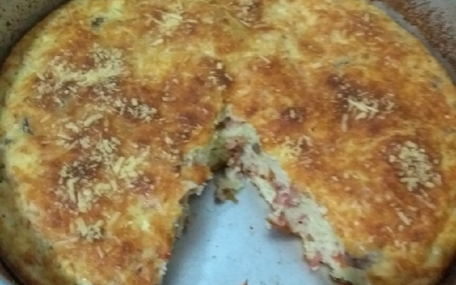 Torta de repolho no liquidificador