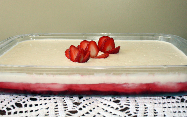 Sobremesa de morangos Quenta-Sol