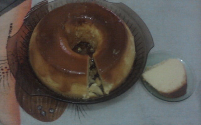 Pudim de leite em pó idêntico ao de leite condensado