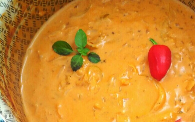 Repolho refogado com creme de leite