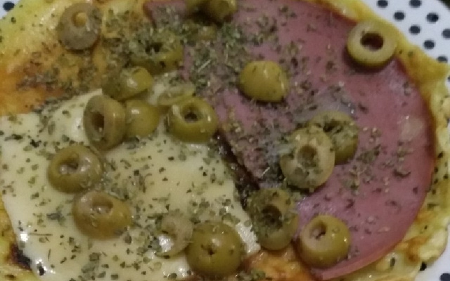 Pizza fáci e rápida de crepioca