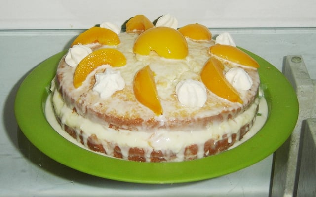 Bolo de pêssego