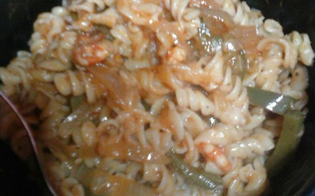 Macarrão com camarão