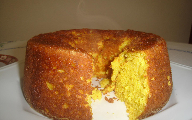 Bolo de Laranja com calda