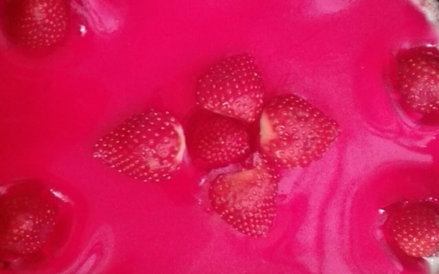 Torta gelada de morango