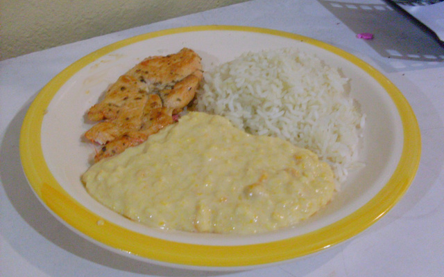 Creme de milho delicioso