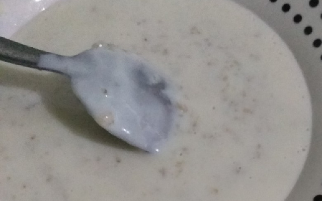 Mingau de aveia rapidinho