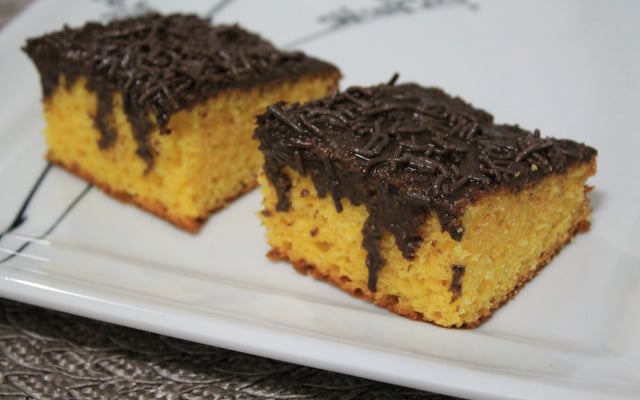 Bolo de cenoura fofo