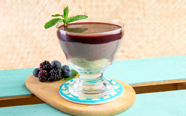 Cheesecake de açaí