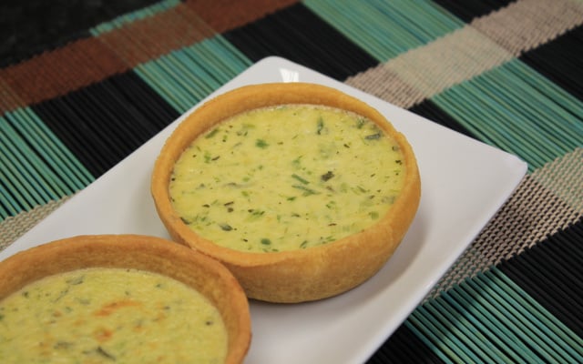 Quiche de alho poró