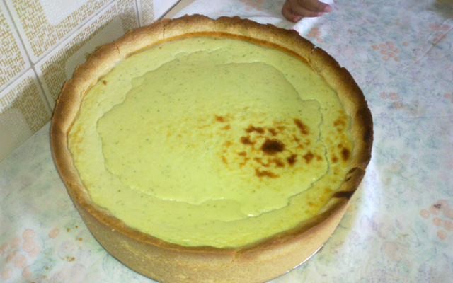 Quiche fácil de queijo e cebola