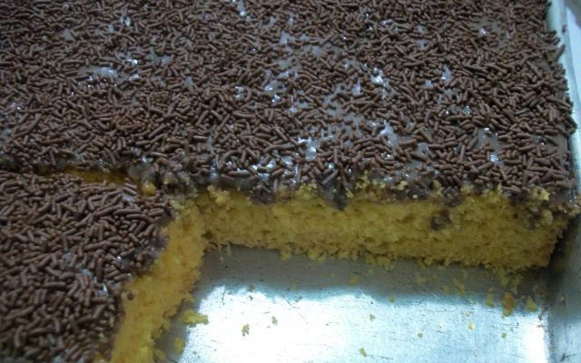 Bolo de cenoura com brigadeiro mole