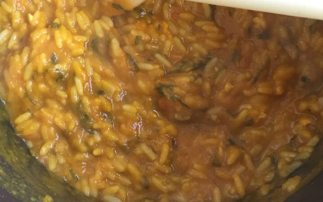 Papinha de espinafre com abóbora