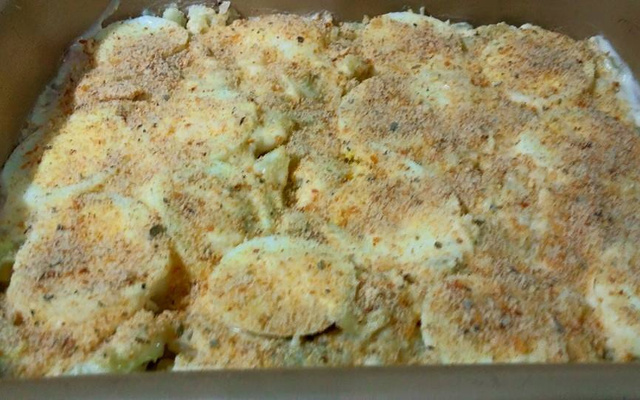 Couve-flor gratinada