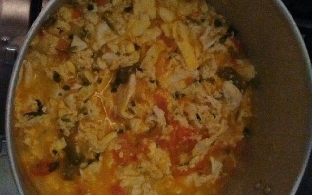 Moqueca baiana de ovos