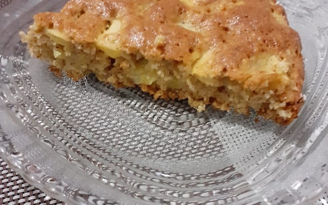 Bolo de aveia e maçã