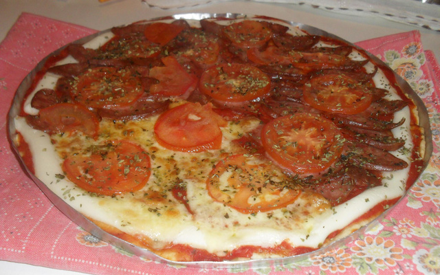 Massa de pizza rápida (fermento em pó)