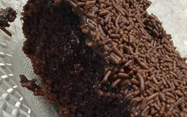 Bolo de chocolate e cacau sem glúten e sem lactose