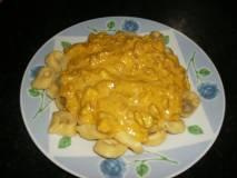 Capeletti ao molho de abóbora e bacon