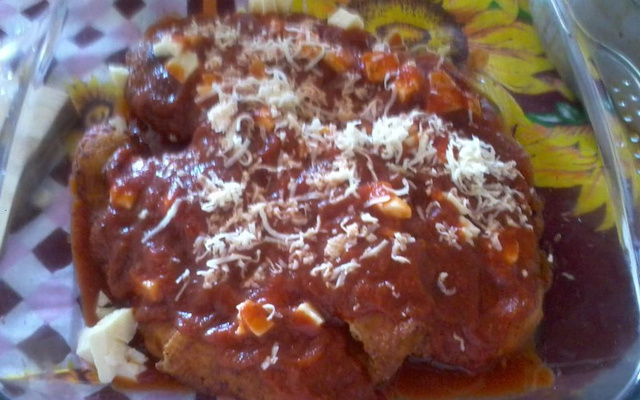 Frango à parmegiana à moda Celinha