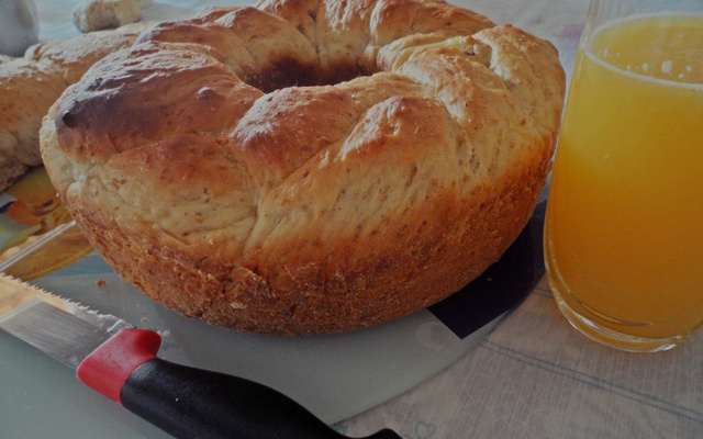 Pão sem leite e sem ovo