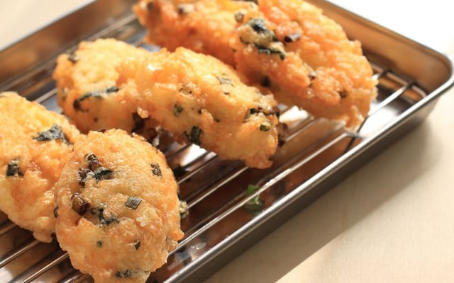 Bolinho de arroz na air fryer