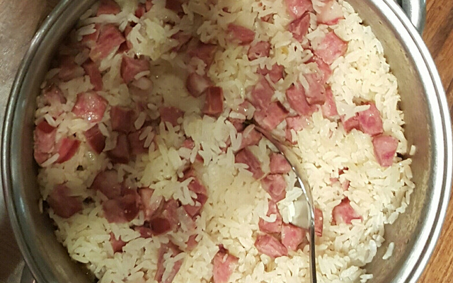 Arroz com cerveja