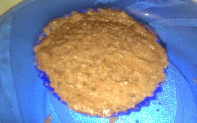 Cupcake de chocolate no micro-ondas