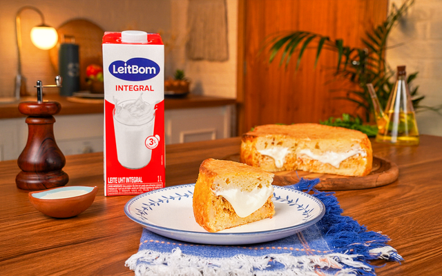 Torta de frango cremosa LeitBom
