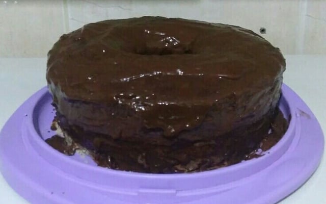 Bolo de chocolate simples