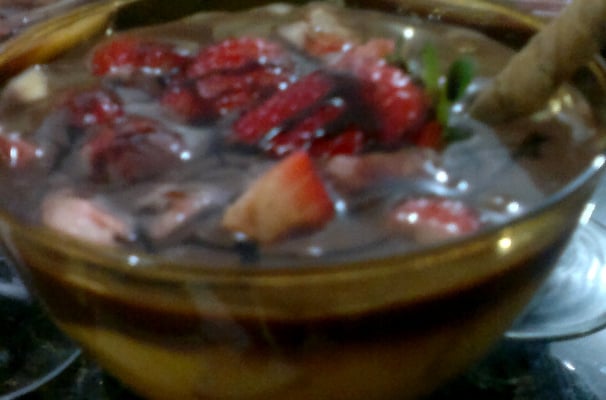 Sobremesa duas cores