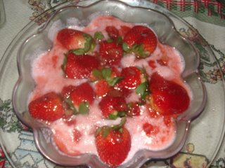 Sobremesa de morango