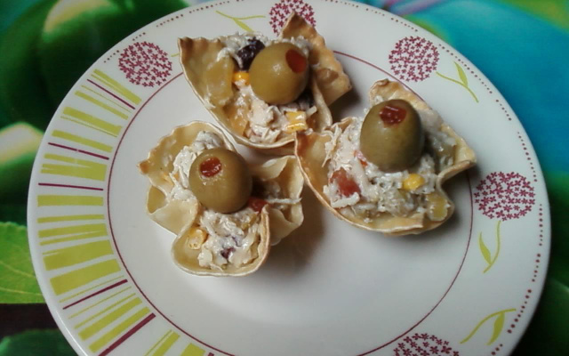 Barquetes de massa de pastel