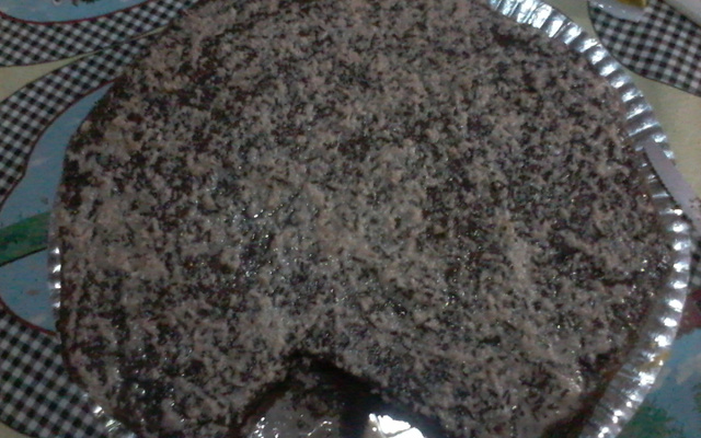 Bolo de chocolate com coco molhadinho