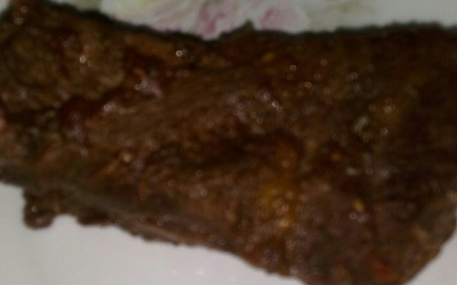 Carne com cerveja preta