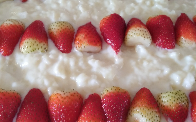 Pavê de morango simples