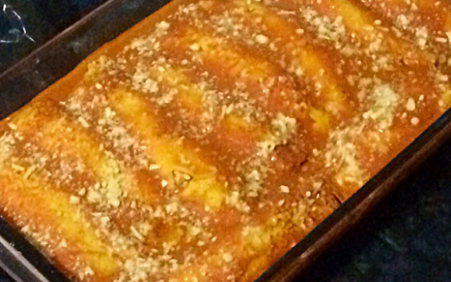 Panqueca de frango com milho