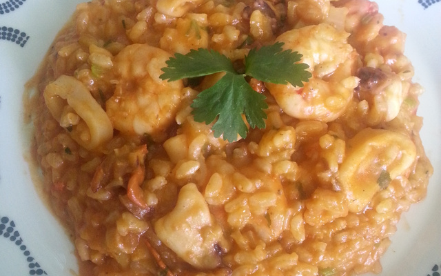Risoto de frutos do mar