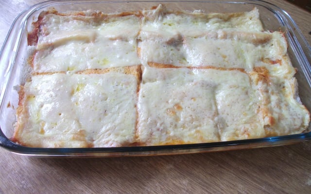 Lasanha de pão de forma