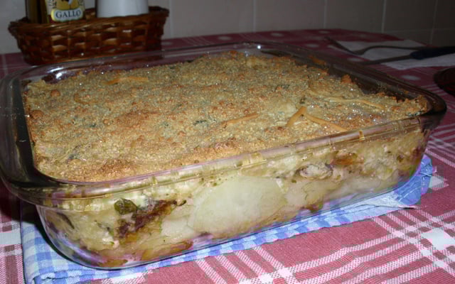 Deliciosa batata gratinada