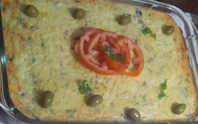 Torta de bacalhau cremosa